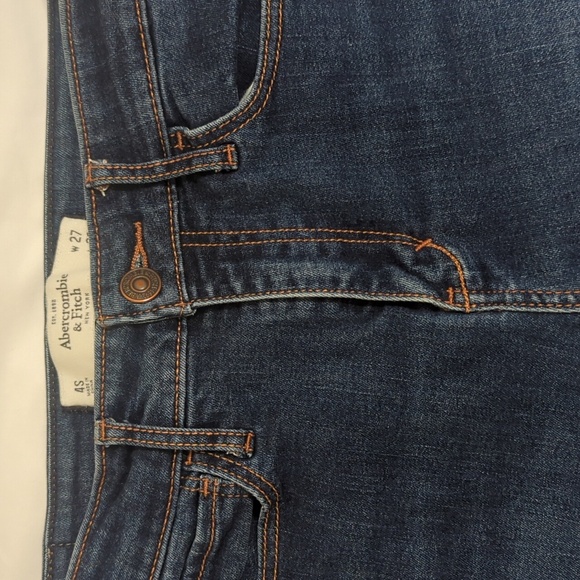 Abercrombie & Fitch High Rise Skinny Jeans, Dark Wash Size 4S - Picture 7 of 15